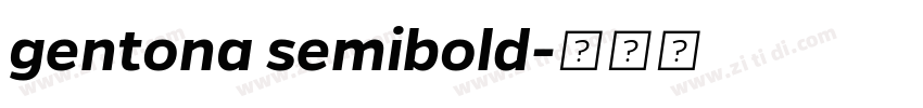 gentona semibold字体转换